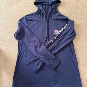 Vineyard Vines Navy Long Sleeve Hoodie Tee